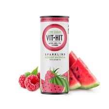 VIT HIT SPARKLING RASPBERRY & WATERMELON CAN 330 ML